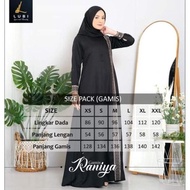 Pahle Gamis Lubi Terbaru / Lubi Raniya / Gamis Hitam / Gamis Kondangan