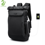 shenzhi6 OZUKO New Men Backpack Multifunction USB charging Laptop Bag Fashion Schoolbag