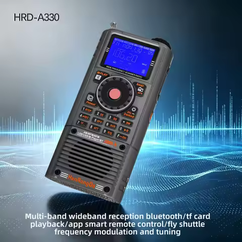 HanRongDa HRD-A330 Wideband Receiver, Full-Band Portable Radio with SSB, AIR Band