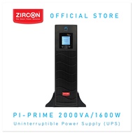 NEW2024! PI-PRIME 2000VA/1600W PURE SINEWAVE UPS ZIRCON / RT: RACKMOUNT & TOWER / 2 YEARS WARRANTY/O