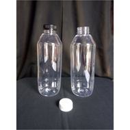 1000ml Clear Round Kale Plastic Drinking Bottle 1 L Coffee Juice Bottle
