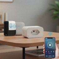 16A WiFi Outlet Smart Socket, Tuya Smart Life App & Alexa Voice Control Supported