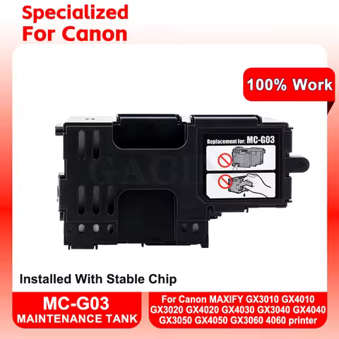 For Canon MC-G03 MCG03 MC G03 Maintenance Tank For Canon GX3010 GX4010 GX3020 GX4020 GX4030 GX3040 4
