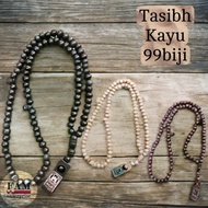 KAYU Kukun Wooden TASBIH 99 Pieces (One TASBIH) SELAWAT TASBIH/Remembrance TASBIH