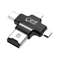 4 in 1 Card Reader Type C Micro USB Adapter Micro SD Card Reader Card for iPhone / iPad Smart OTG