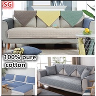 100% PURE COTTON ANTI SKID Sofa Cover Sofa Couch Cover  Sofa Cover Protector Sofa Bed Cover Cushion Cover
