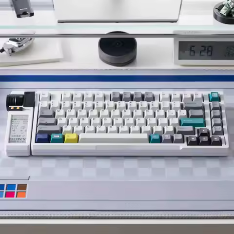 PBTFans Memphis98 Keycap PBT Custom Retro Personalization Keyboard Cap Cherry Profile KeyCap for Mec