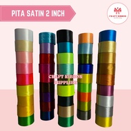 Ribbon satin 2 Inch = 5 Cm [1 Roll = 20 Yards/ 18 Meters] | Ribbon 2 Insatin | Ribbon 2 satin Ribbon