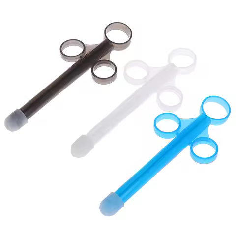 Feminine Hygiene Product Enema Inject Oil Lubricant Applicator Launcher Syringe Injector Lube Tube F