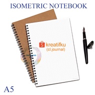 A5 Isometic Dot Notebook 3DDesign Doodle Graph Book/