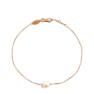 Redline Yellow Gold and Pearl Sensuelle Akoya Chain Bracelet