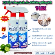 [Tặng Viên Tẩy] Chai Tẩy Trắng Quần Áo T-LEX 500ml Tẩy Mốc Ố Vàng Không Phai Màu - Dùng Cả Vải Trắng
