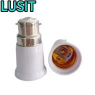 LUSIT B22 To E27 Adapter, Long Lasting Heat Resistant LED Lamp Adapter, Universal Edison Screw B22 T