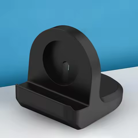 Silicone Charger Holder Non-Slip Base Charging Dock Holder Portable Watch Charger Lightweight for Ga