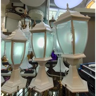 Garden Pillar 8820-S-WH