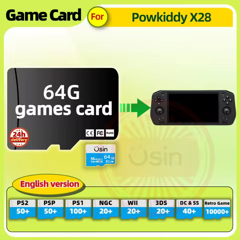 Memory Game Card For Powkiddy X28 X18S English version Retro PS2 PSP Games Android Gaming portable C