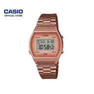 Casio Vintage B640WCG-5 Rose Gold Stainless Steel Band Men Watch / Women Watch