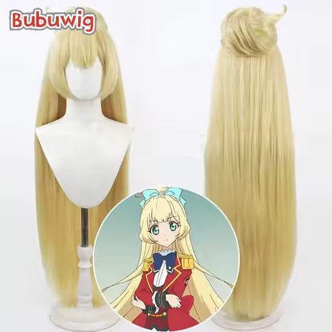 Bubuwig Synthetic Hair Shiratori Hime Cosplay Wigs With Buns Aikatsu Stars! Shiratori Hime 100cm Lon