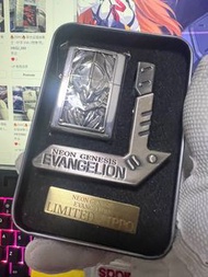 🔥ZIPPO🔥 1997年 新世紀福音戰士 - Eva 01 初號機 頭部 （鍍銀版）雕像 重甲 底座機