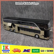 Diecast Miniature Toy Double Decker Bus Display Iron Material