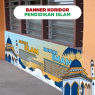 Banner Pendidikan Islam , Rukun Islam & Rukun Iman, 3 x 8 kaki