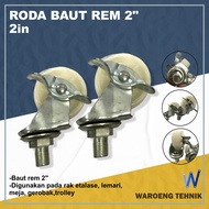 2" Brake Bolt Wheels 2in trolley wheels display case trolley wheels