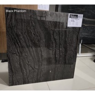 Granit Valentino gress 60x60 Hitam Granit motif dasar gelap Diskon
