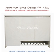 Shoe Cabinet/Aluminum Shoe Cabinet/Shoe Cabinet With Leg/Indoor Shoe cabinet/Shoe Storage/Kabinet Kasut Aluminium/Kasut