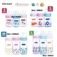 Autumnz PP Wide Neck Baby Feeding Bottle (4oz | 6oz | 8oz | 10oz) Botol Susu Bayi Bulat Besar