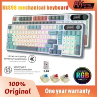 RK Royal Kludge RK S98 98 Key Tri-Mode RGB Wired Bluetooth 2.4G Wireless Mechanical Keyboard With TF