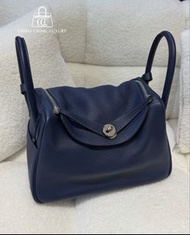 Sold🌈Hermes💙Lindy 30💙深邃藍銀扣🌈99新🌟TC皮🌟 lindy30🌟Lindy🌟愛馬仕🌟