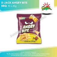 45g x 10’s D-Jack Angry Bite Cone Shape BBQ Flavoured Snek Perisa BBQ Halal