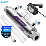 ALTHY UV Water Sterilizer System UV Tube Lamp Ultraviolet Light Purifier Disinfection Filter +Smart 