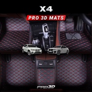 Pro3D Carpet PU 7D Custom for [BMW X4] 2X Keras Anti-Slip