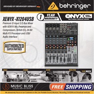 Behringer XENYX X1204USB 8-channel Mixer with USB and Effects (XENYXX1204USB / XENYX-X1204USB)