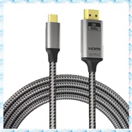[R Q M U] USB C Male to  Male Cord 2.1 Cable 2M USB 3.2 Type-C for High Resolution Video Transmissio