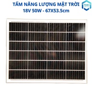 TẤM PIN NĂNG LƯỢNG MẶT TRỜI MONO 18V 50W 67x53.5cm - TEKI