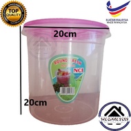 3.7 Lt NCI 60218 20 CM Round Container Bekas Plastik round container with cover Food Container Food 