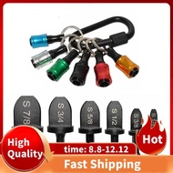 6Pcs Bits Set HVAC Tools Swaging Tool HVAC Copper Pipe Expander Tool with 6Pcs Bit Holder Key Chain 