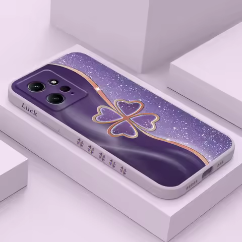 Lucky Grass Phone Case For Xiaomi Redmi Note 14 13 12 12S 11 11S 10 10T 10S 9 9S 8 Pro Plus 4G 5G Li