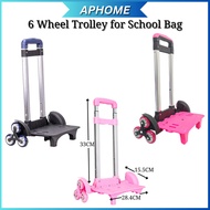 APHOME 6 Wheel School Bag Trolley