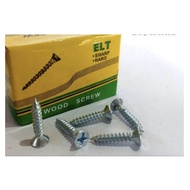 ELT White galvanized wood screws 6x 1/2 6x 3/4 6x 5/8 6x 1 6x 1.1/4 - 6x3/4