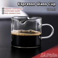 100ml Double Mouth Milk Coffee Jugs Small Glass Cup Espresso Mug High Temperature Resistant Glass