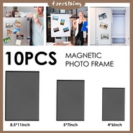 10Pcs Magnetic Picture Frames Magnetic Photo Pocket Reusable Magnetic Sign Holder Clear PVC Magnetic