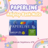 [PAK] PLAIN WHITE PAPERLINE BANK NOTE ENVELOPE MONEY SIZE 92 X 165 MM 80 GSM (100 SHEETS)