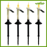 freefall 4 Pieces Led Flameless Electric Candles Lamp With Black Ground Plug Lamp For Wedding Christmas Birthday Candles