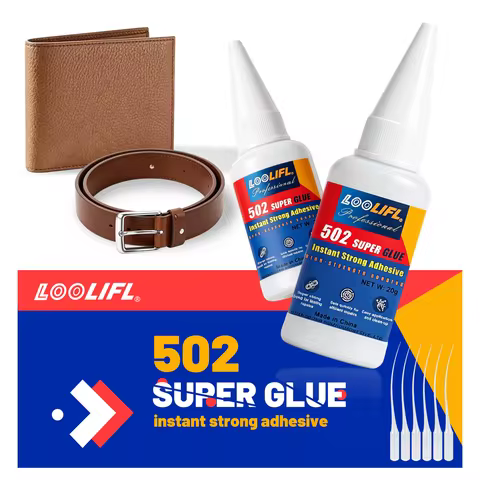 Fast Fix Leather Glue 20g Clear Drying Strong Adhesive for Shoes Wallet Car Seat Suede Upholstery Re