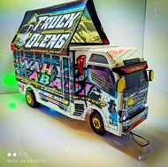 TRUK OLENG WAHYU ABADI  BIRU DAN PUTIH TERLARIS TRUK OLENG KAYU TRUK OLENG REMOT CONTROL TRUK OLENG 