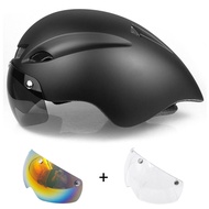 Wildside Aero TT Road Bicycle Helmet Racing Ultralight Triathlon TT Bikes Safety Helmets Goggles Cyc
