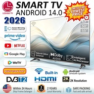 LIGAI Televisyen Smart TV 55inch Android  50inch/43inch/32inch DVB-T2 MYTV Netflix HD LED TV Murah